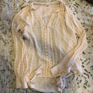 Gorgeous Free People blush blouse medium